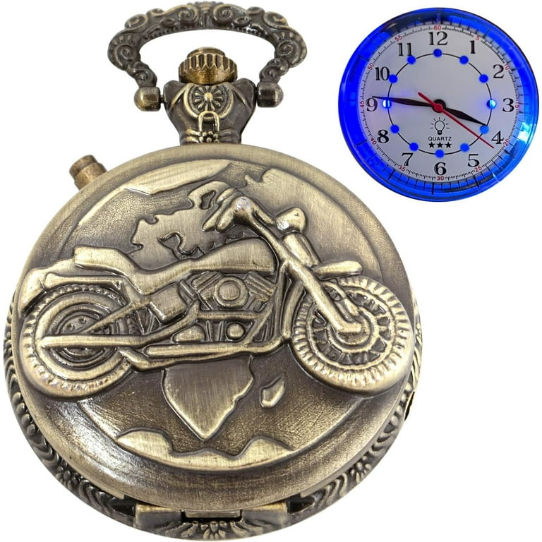 Pocket watch with light best sale