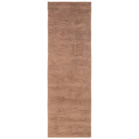 Quartz Relief Area Rug, Rust - 2'6"x8'