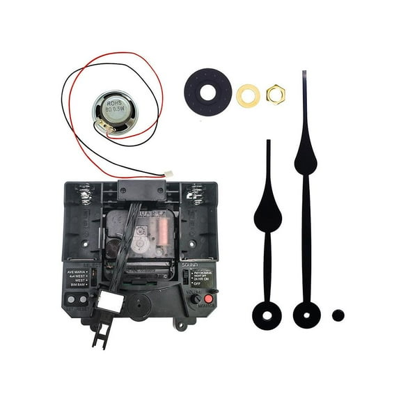 Quartz Wall Clock Accessory Set - DIY Kit for Various Wall Clocks, Hourly Chime Option, Perfect for Crafters and DIY Enthusiasts