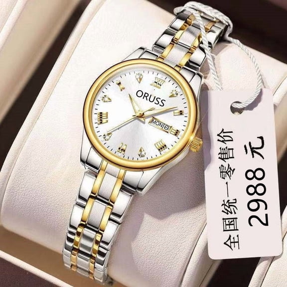 Quartz Watch Automatic Movement Watch Luminous Calendar Watch for Women and Men Korean Style Couple Non-Mechanical Student Waterproof Unisex Couple Watch Fashion Business