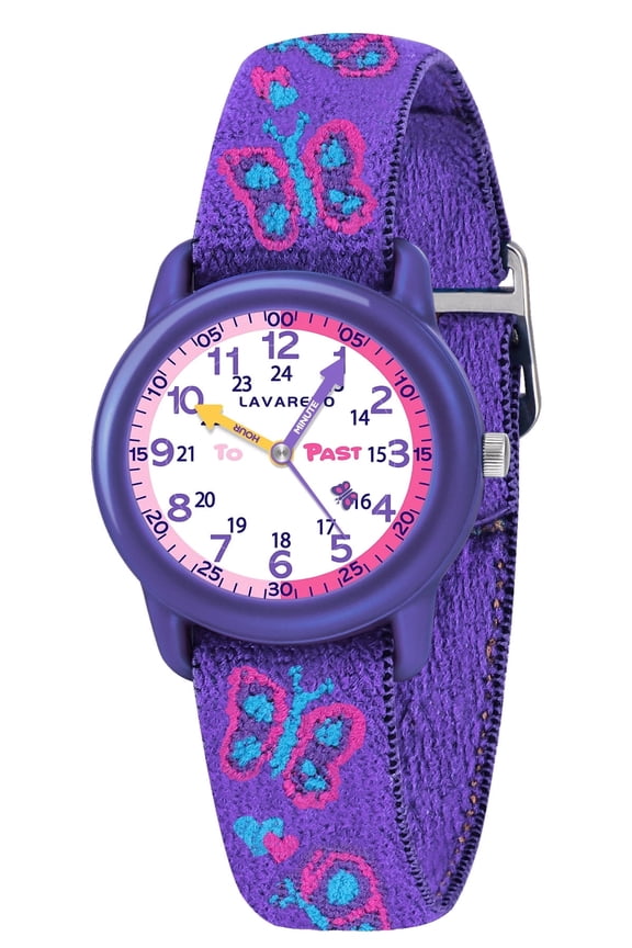 Kids Watch Quartz Watch Elastic Fabric Strap Watch Analog Wrist Watch for Boys Girls Birthday Gift for Kids Age 4-12