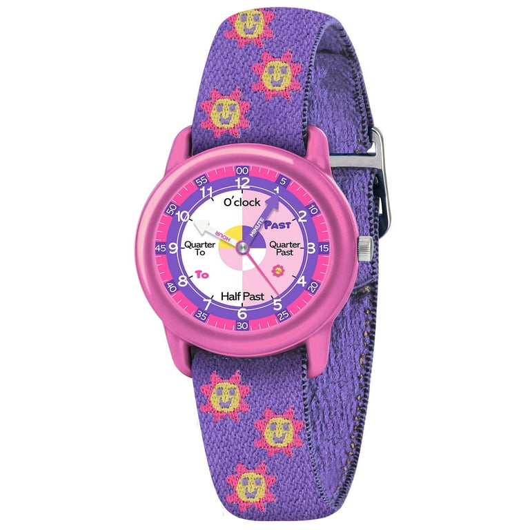 Kids Watch Quartz Watch Elastic Fabric Strap Watch Analog Wrist