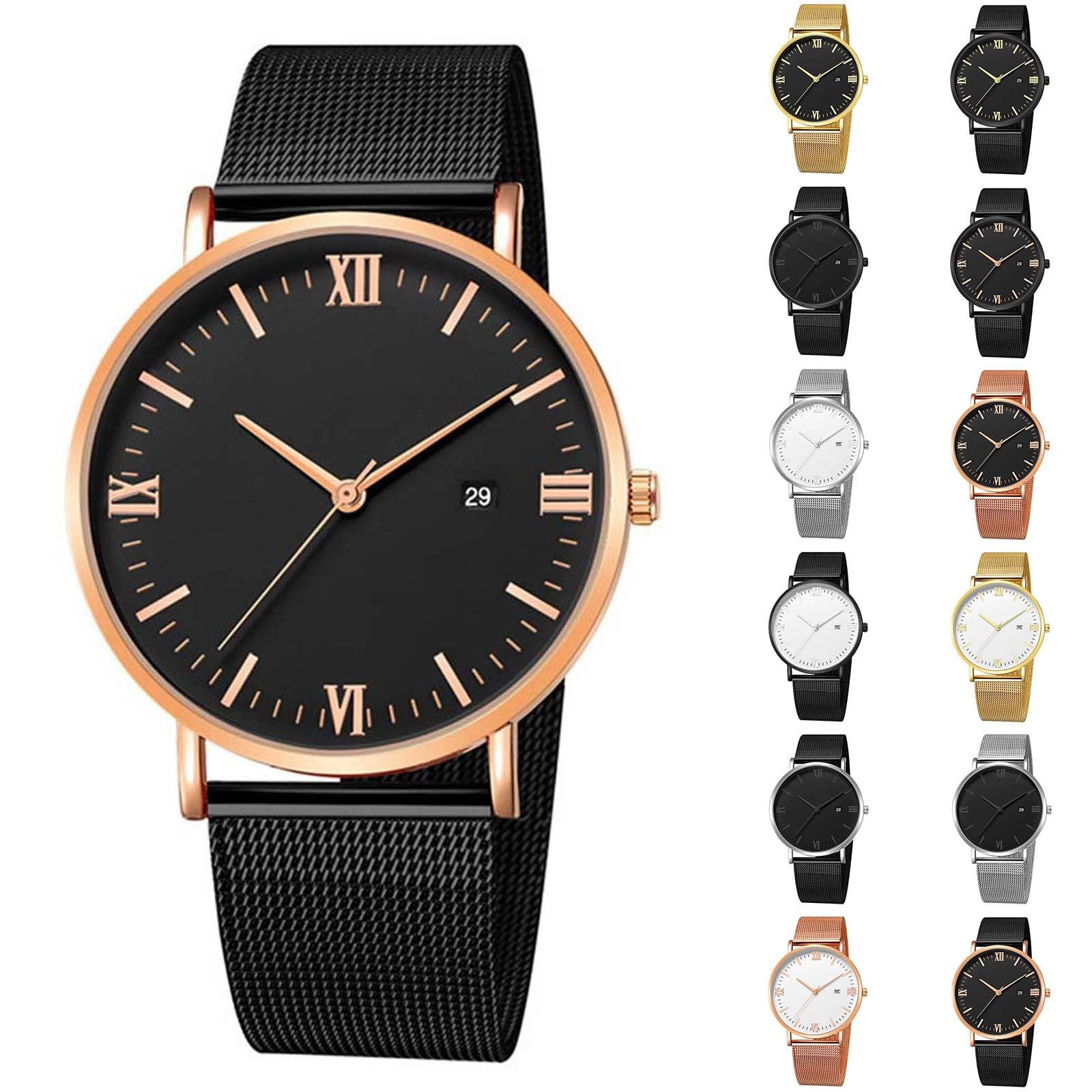 Quartz Watch | Luxury Fashion Stainless Steel Mesh Belt Watch Mens ...