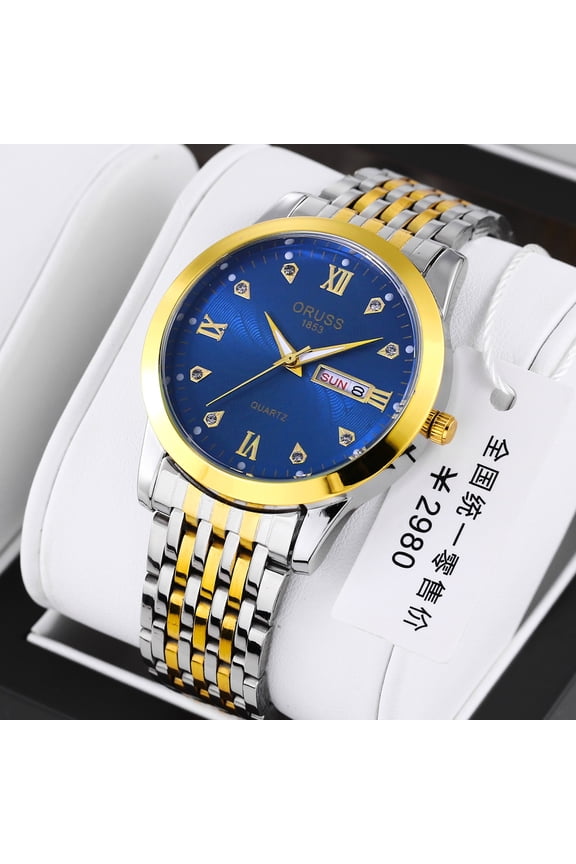 Quartz Watch Men's Watch Fully Automatic Movement Watch Men's Luminous Waterproof High-Grade Handsome Men's Watch Business fashion Watch