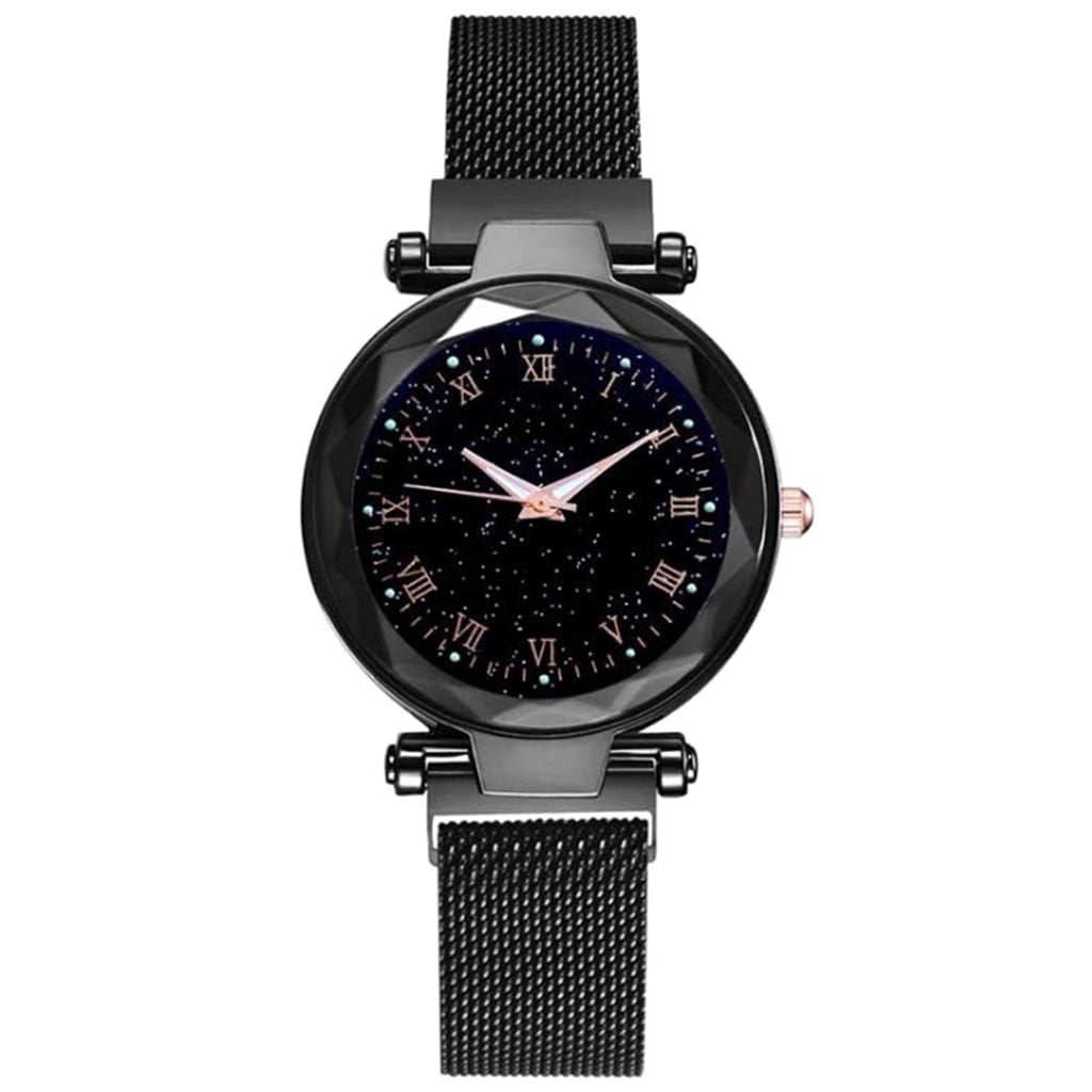 Quartz Watch Net with Magnet Buckle Ladies Watch Fashion Ladies