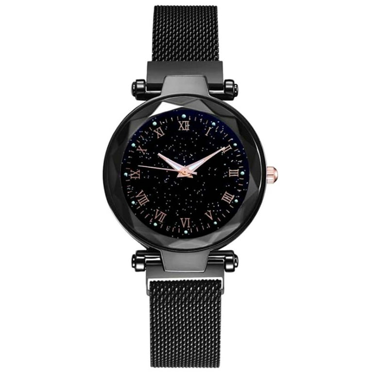 Quartz Watch Net with Magnet Buckle Ladies Watch Fashion Ladies Watch Gift Casual