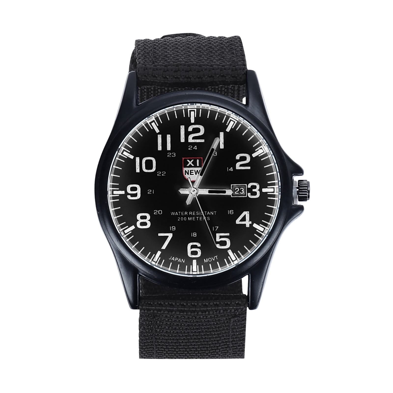 Quartz Watch Outdoor Wrist World Time Watch Stainless Sports Mens Steel