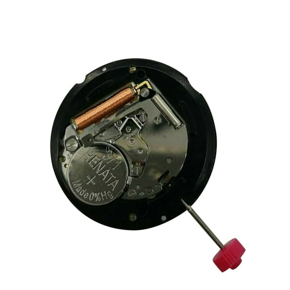 Quartz Watch Spare Parts 26mm Movement Replacement for Ronda 715, Date at 3'/6' with Battery Stem