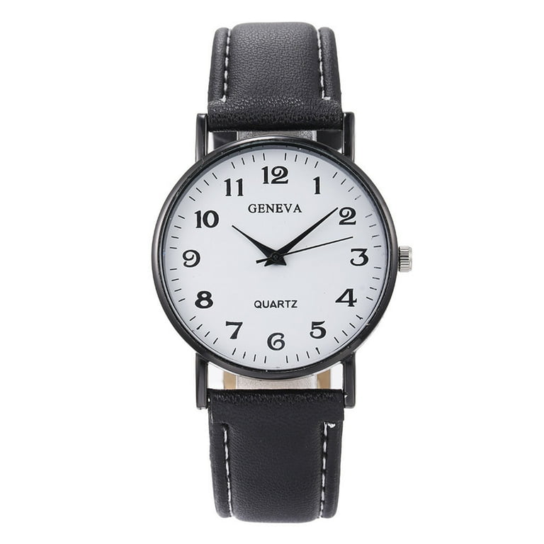 Quartz Watch Stainless Steel Dial Casual Bracele Watch Mens Stretch Band Watch through Watch Strap Large Number for Men Wide Leather Watch Bands Watch Wind Watch Women Watch in Bulk Wide Leather
