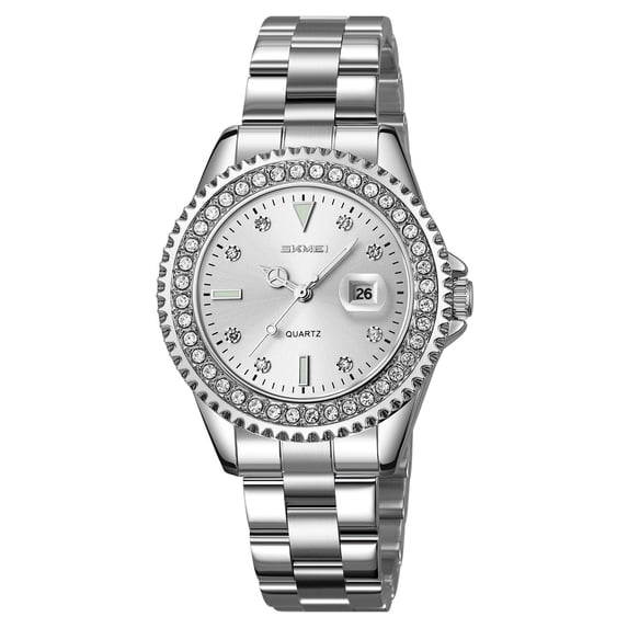 Quartz Watch Stainless Steel Strap Water Resistant 30M Classic Casual Business Dress Wristwatch for Men Women Daily Office Outdoor Wear Adjustable