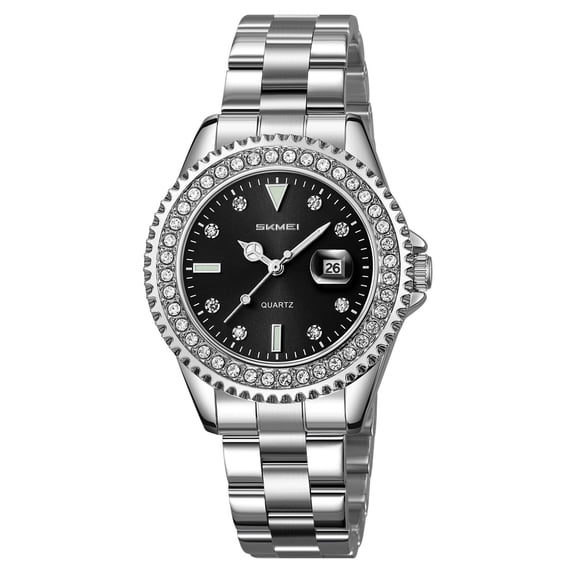 Quartz Watch Stainless Steel Strap Water Resistant 30M Classic Casual Business Dress Wristwatch for Men Women Daily Office Outdoor Wear Adjustable