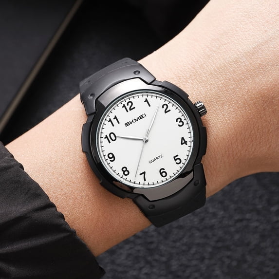 Quartz Watch for Men | 30M Water Resistant | Large Luminous Display | Daily Alarm | Multi-Functional Student Wristwatch for Teens