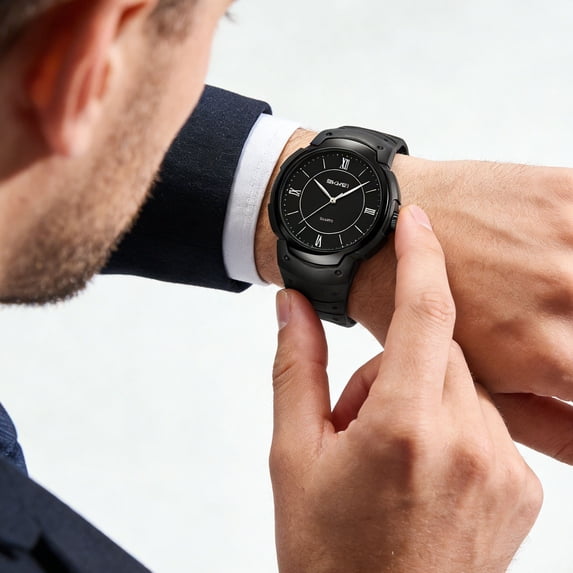 Quartz Watch for Men | 30M Water Resistant | Large Luminous Display | Daily Alarm | Multi-Functional Student Wristwatch for Teens