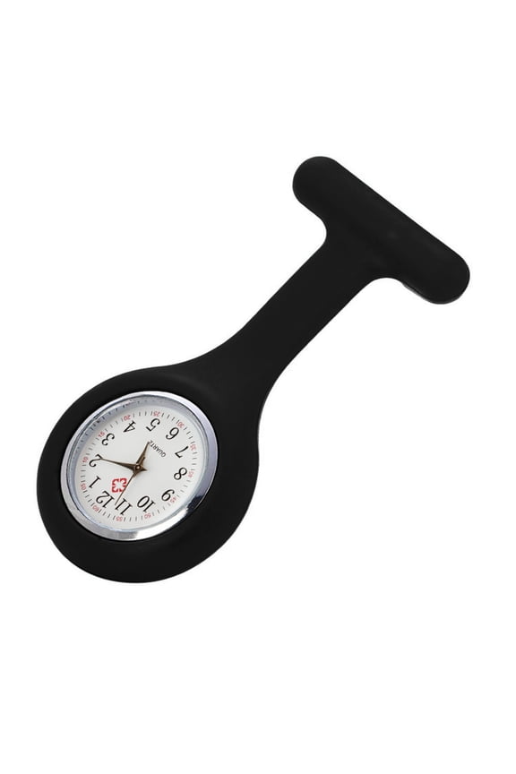 Quartz Watch for Nurses and Doctors with Silicone Watch Clasp, Fobio Doctor Medical Waterproof with Free Battery