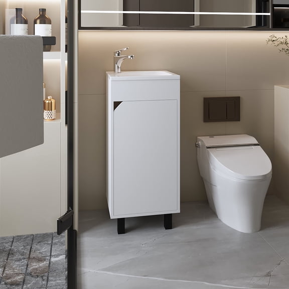 Quartzsite Vanity with Door Storage / Keep Bathroom Items Organized