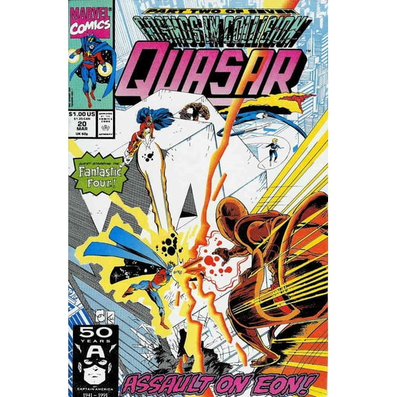 Quasar #20 VF ; Marvel Comic Book