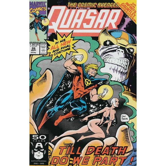 Quasar #26 VF ; Marvel Comic Book