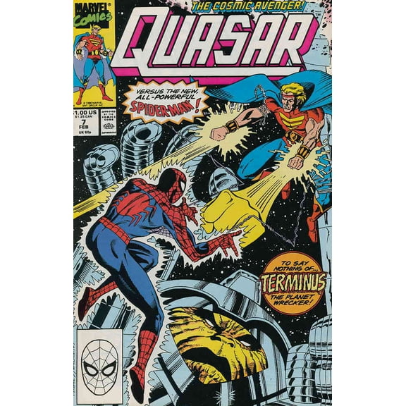 Quasar #7 VF ; Marvel Comic Book