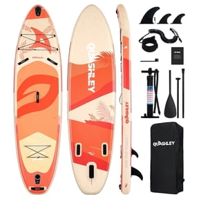Quashley Wide Inflatable Stand Up Paddle Board ,11 ft*34 Inch All-Around SUP Board With Premium Accessories
