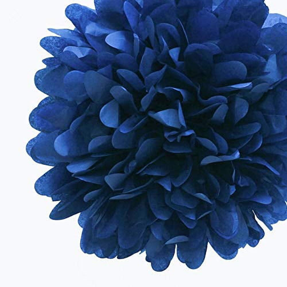 16 Powder Blue Tissue Pom Poms