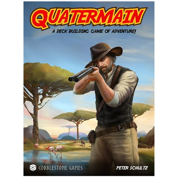 Quatermain - A Deck Building Game Of Adventure, Cobblestone Games, Hunt-Adventure-Gather Allies, Ages 14+, 1-4 Players