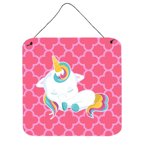 Quatrafoil Pink Unicorn Wall or Door Hanging Prints