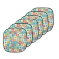 thumbnail image 1 of Quatrefoil Chair Seating Cushion Set of 6, Clover Leaves Barb Style Clover Lattice Boho Colorful Themed, Seat Pads for Office with Anti-slip Backing, 16"x16", Red Turquoise Yellow, by Ambesonne, 1 of 7