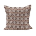 thumbnail image 1 of Quatrefoil Fluffy Throw Pillow Cushion Cover, Vintage Style Patterns Tangled Clover Shapes Eastern Tessellation Illustration, Decorative Square Pillow Case, 26" x 26", Green White, by Ambesonne, 1 of 5