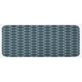 thumbnail image 1 of Quatrefoil Kitchen Mat, Moroccan Style Oriental Pattern Antique Tiling Design, Plush Decorative Kitchen Mat with Non Slip Backing, 47" X 19", Slate Blue and Pale Blue, by Ambesonne, 1 of 1