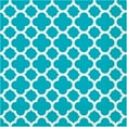thumbnail image 1 of Quatrefoil Paper Lunch Napkins, Teal, 16ct, 1 of 3