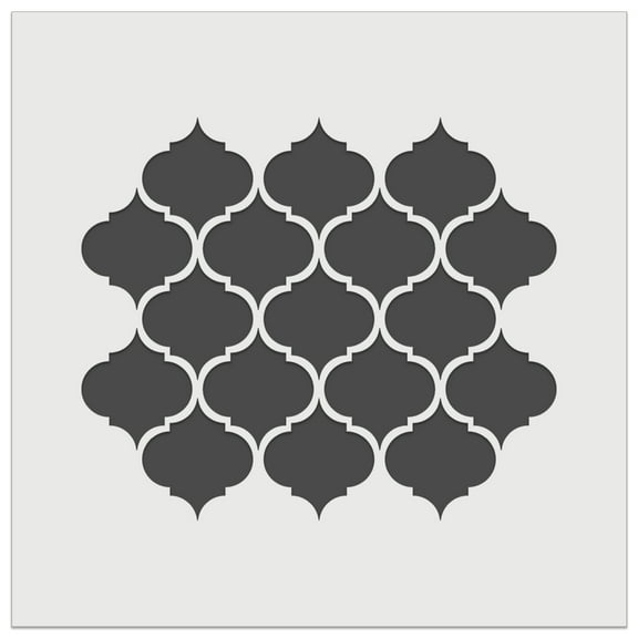 Quatrefoil Pattern DIY Cookie Wall Craft Stencil - 9.0 Inch