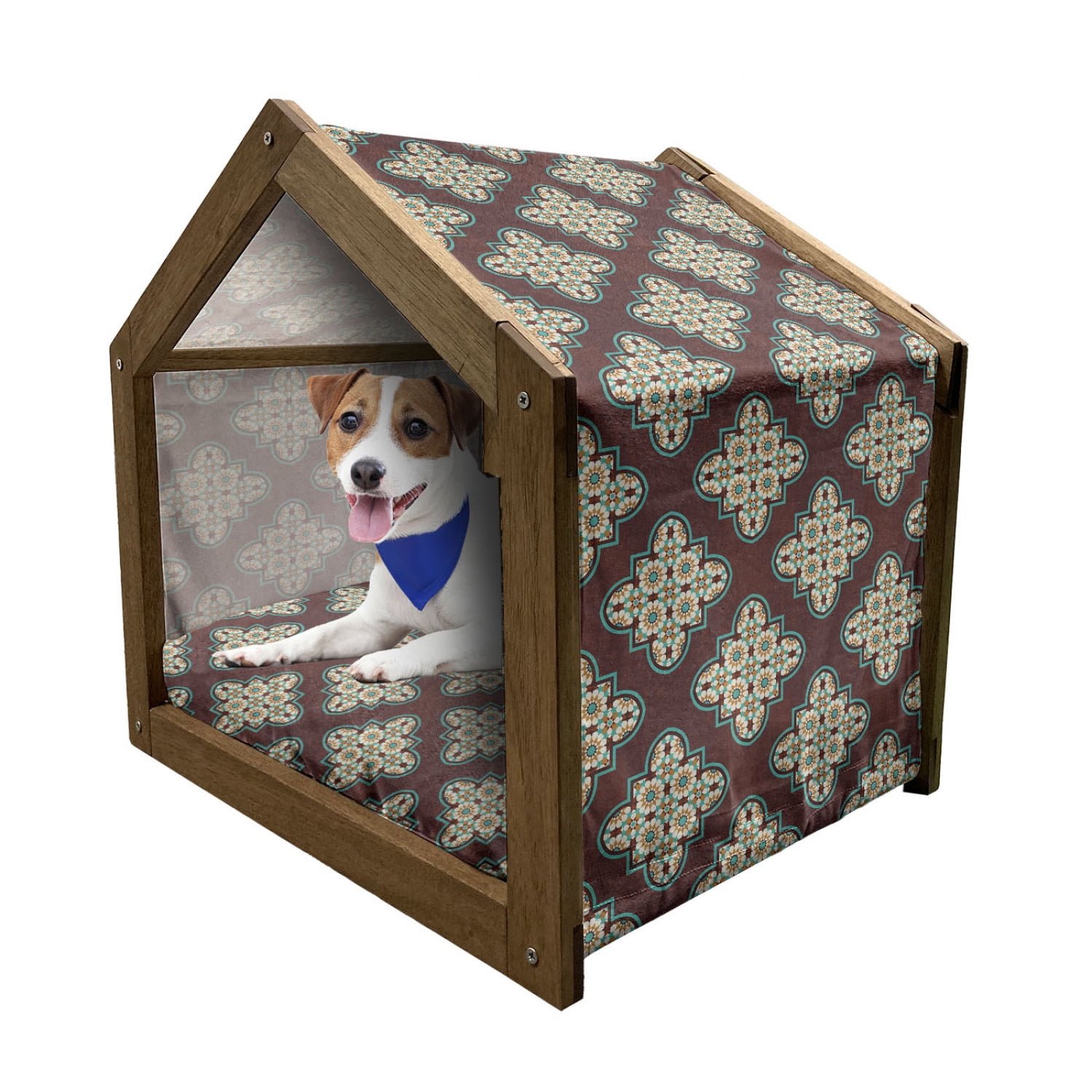 Image showcasing Quatrefoil Pet House, Vintage Style Tile Antique Design and Moroccan ...