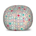 thumbnail image 1 of Quatrefoil Storage Toy Bag Chair, Traditional Tile Pattern Clovers Lattice Oriental Art Print, Stuffed Animal Organizer Washable Bag, Small Size, Blue Green, by Ambesonne, 1 of 3