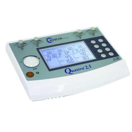 Quattro 2.5 4-channel electrotherapy device: TENS, EMS, IF, and Russian