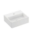 thumbnail image 1 of Quattro 30.01 Wall Mount/Vessel Bathroom Sink in Ceramic White with One Faucet Hole, 1 of 1
