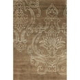 thumbnail image 1 of Quay 04 8X10 Hand Knotted Rug Wool Area Rug In Brown, 1 of 3