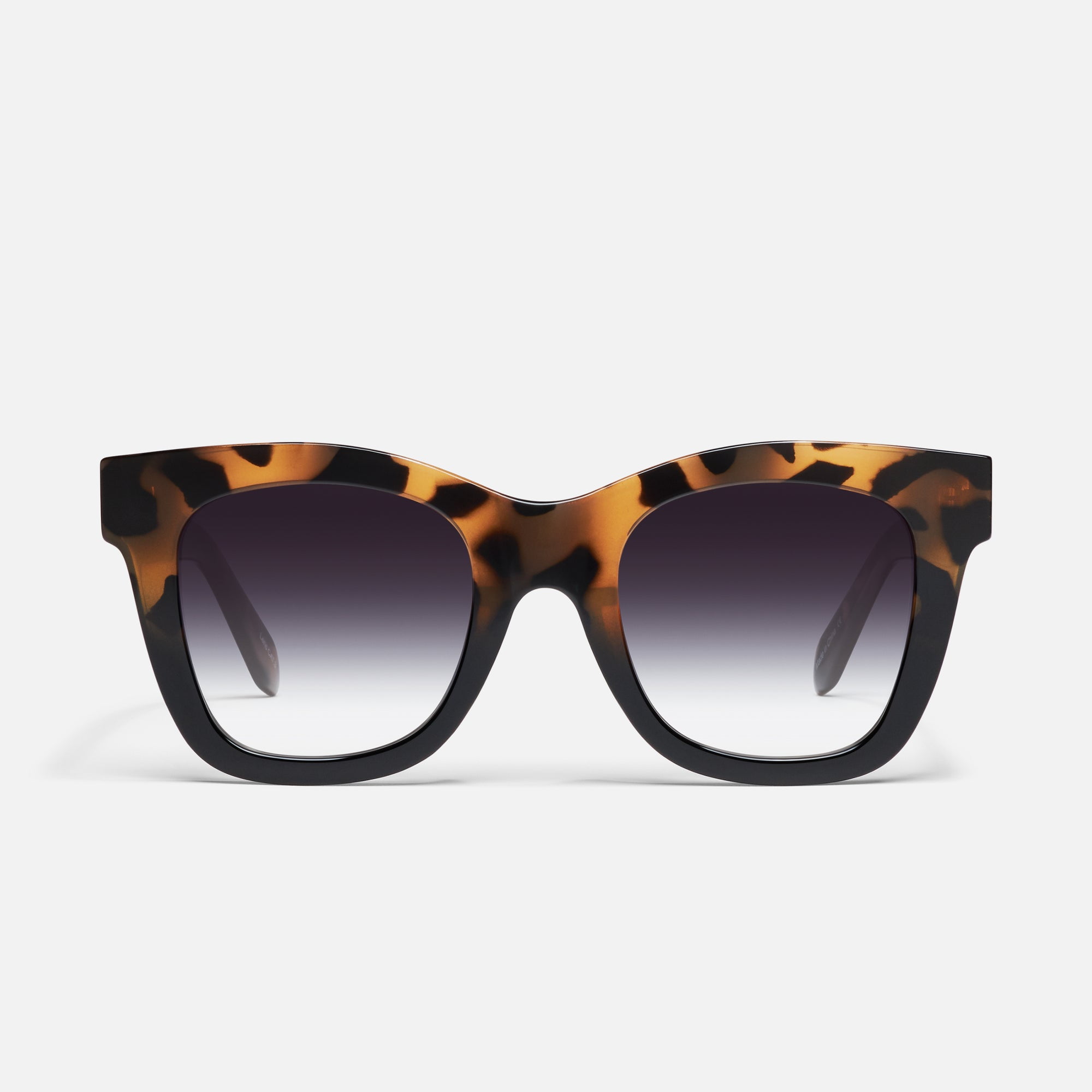 Quay Australia After Hours Square Sunglasses, Tort to Black/Black Fade Lens