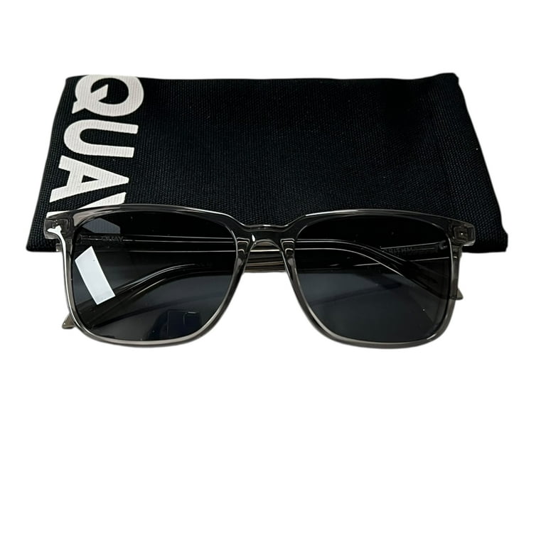 クオリア Quay Australia Algorithm Extra Large Square Sunglasses Grey Smoke