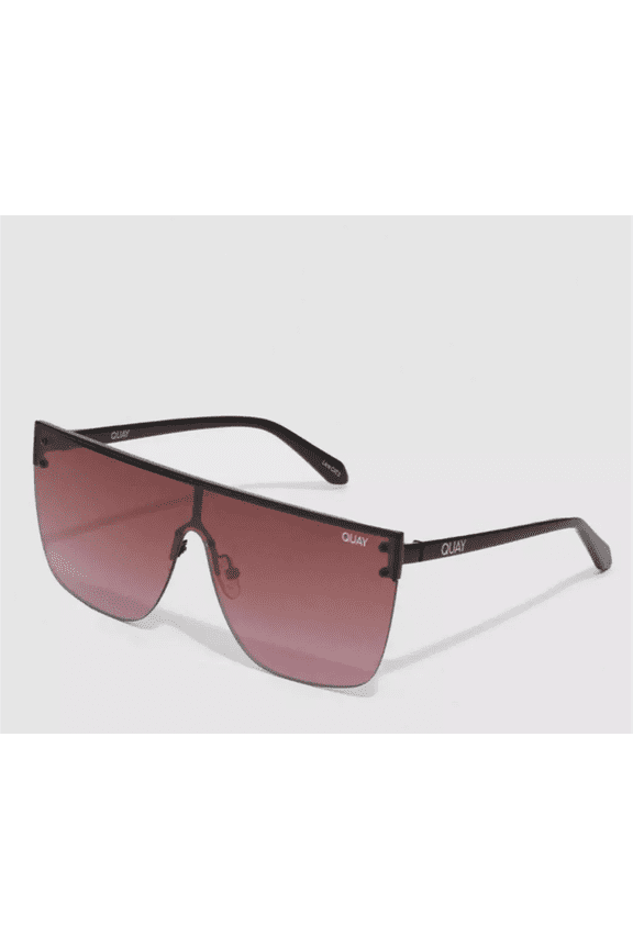 Australia Blocked Shield Sunglasses Black / Berry