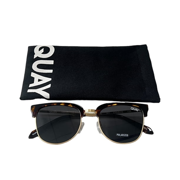 Quay Australia Evasive Sunglasses Tortoise Black Polarized  display picture 3
