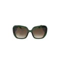 thumbnail image 1 of Quay Australia Full Glam Square Sunglasses Frosted Green Brown, 1 of 6