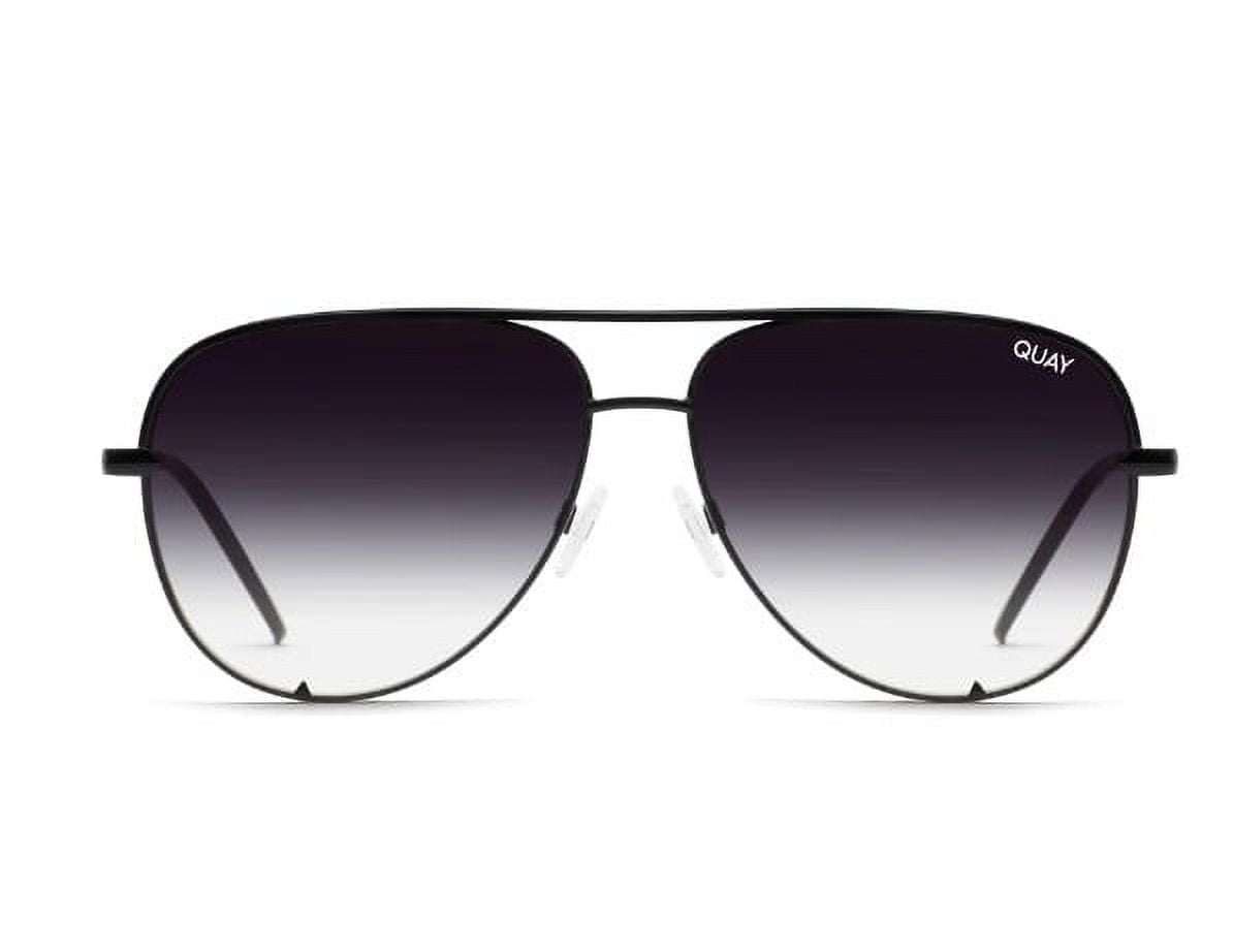 Quay Australia HIGH KEY MINI Men's and Women's Sunglasses Aviator Sunnies - Black/Fade Quay Australia HIGH KEY MINI Men's and Women's Sunglasses Aviator Sunnies - Black/Fade