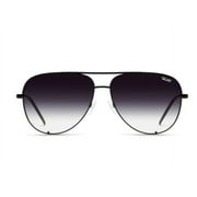 Quay Australia HIGH KEY MINI Men's and Women's Sunglasses Aviator Sunnies - Black/Fade