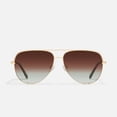 thumbnail image 1 of Quay Australia High Key Aviator Sunglasses, Gold/Brown Fade Polarized, 1 of 2