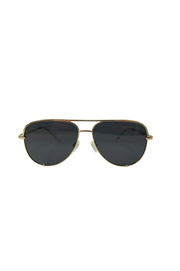 Australia High Key Medium Aviator Sunglasses Bone Smoke