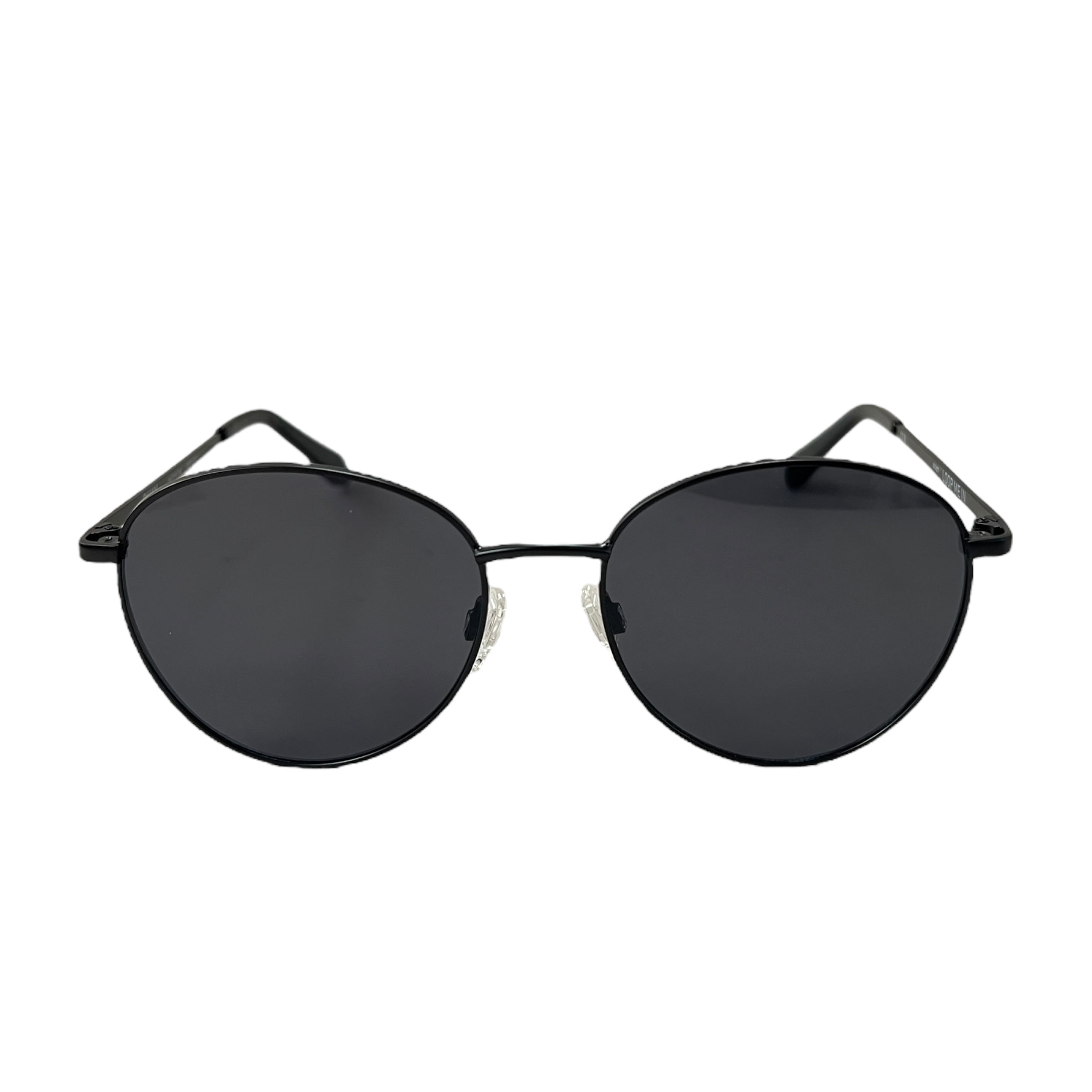 Quay Australia Loop Me In Round Sunglasses Black - Walmart.com display picture 2