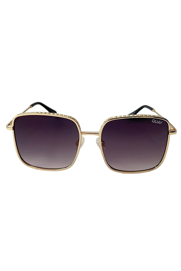 Australia Real One Oversized Sunglasses Gold Smoke