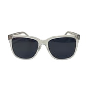 Quay Australia Wired Large Low Bridge Sunglasses Clear Smoke