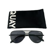 Quay High Key Micro Polarized Sunglasses Black Smoke Aviator