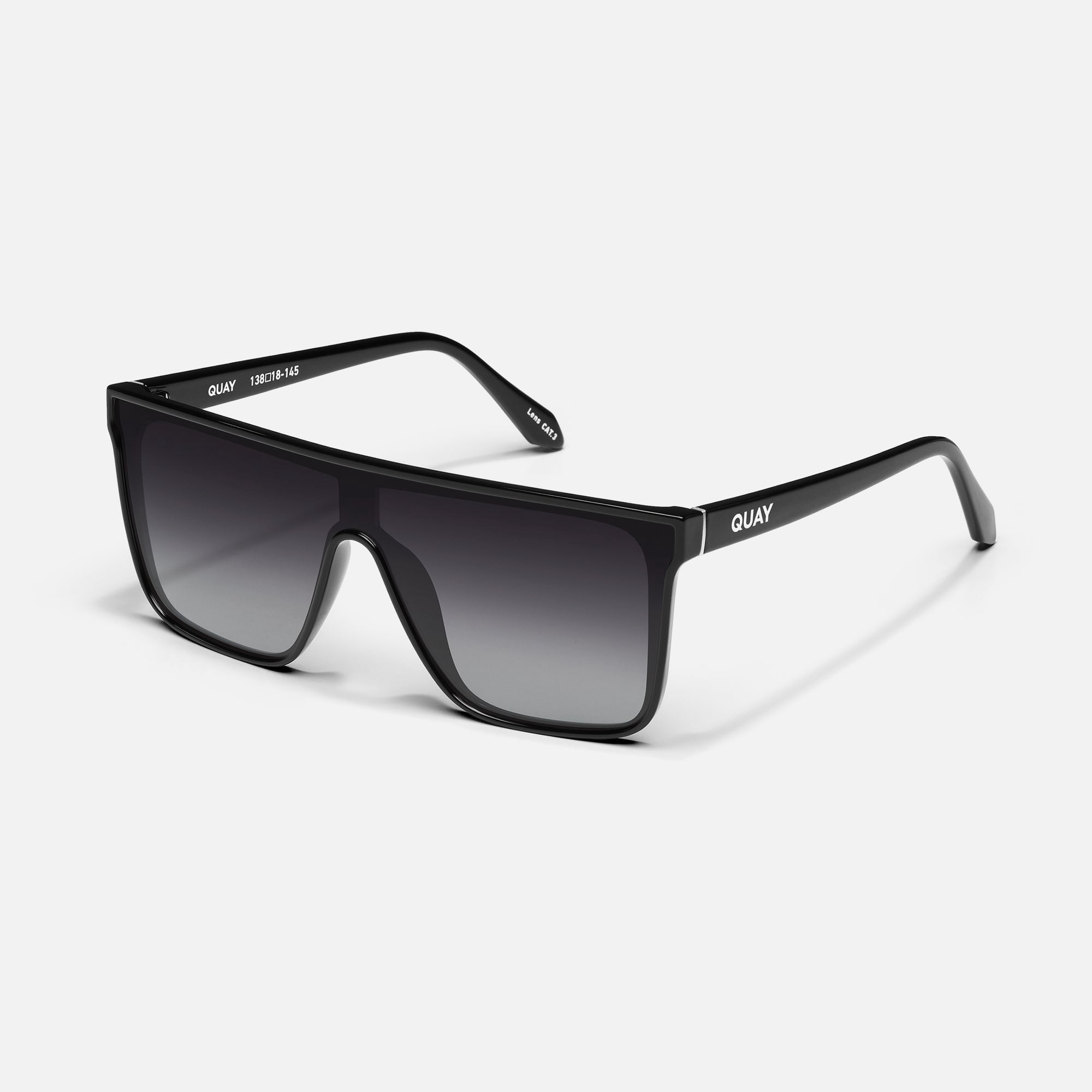Quay Australia Nightfall Shield Sunglasses, Tortoise/Brown 